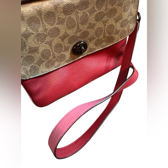 Coach 74091 Cassie Signature Coated Canvas Crossbody Shoulder Bag Satchel - Picture 7 of 9